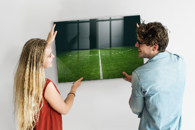 Beschreibbare magnettafel küche Fußballplatz