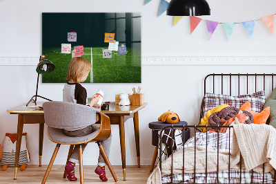 Magnettafel mit Magneten Fußballplatz