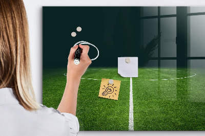 Beschreibbare magnettafel küche Fußballplatz