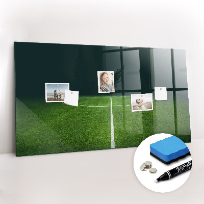 Beschreibbare magnettafel küche Fußballplatz