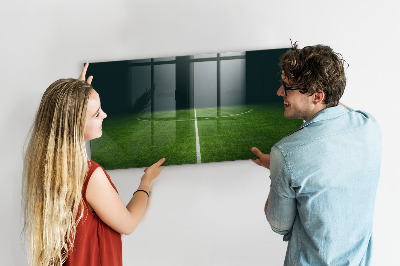 Beschreibbare magnettafel küche Fußballplatz