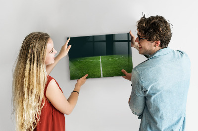 Beschreibbare magnettafel küche Fußballplatz