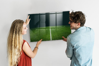 Magnettafel mit Magneten Fußballplatz