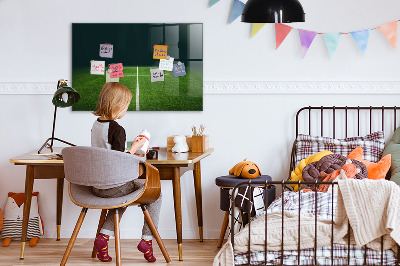 Magnettafel mit Magneten Fußballplatz