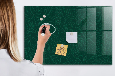 Schreib magnettafel Blättermuster