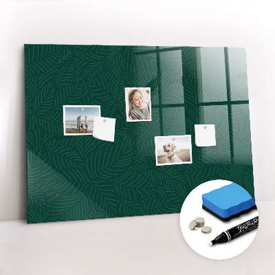 Schreib magnettafel Blättermuster