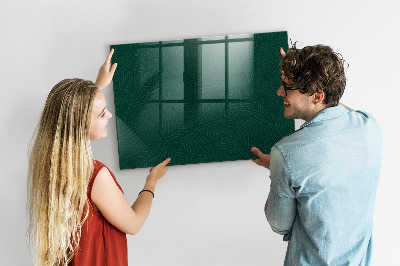 Schreib magnettafel Blättermuster