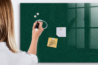 Schreib magnettafel Blättermuster