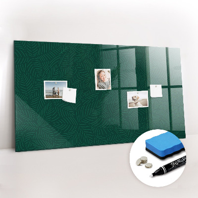 Schreib magnettafel Blättermuster