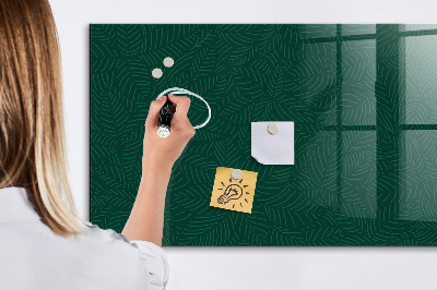 Schreib magnettafel Blättermuster