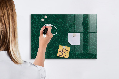 Schreib magnettafel Blättermuster