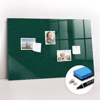 Schreib magnettafel Blättermuster