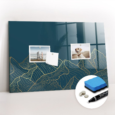 Schreib magnettafel Skizze der Berge