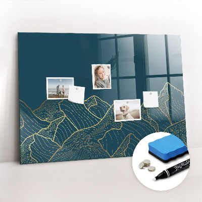 Schreib magnettafel Skizze der Berge