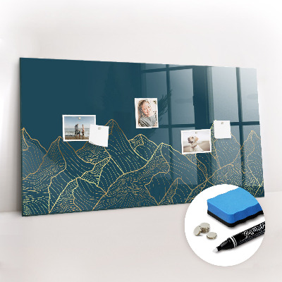 Schreib magnettafel Skizze der Berge