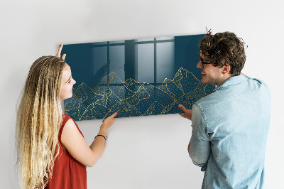 Schreib magnettafel Skizze der Berge