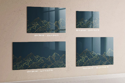 Schreib magnettafel Skizze der Berge