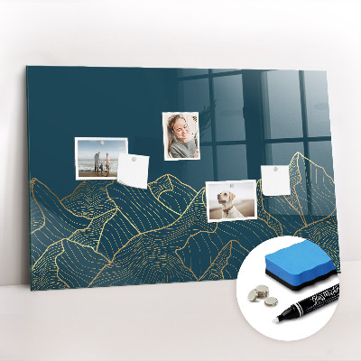 Schreib magnettafel Skizze der Berge