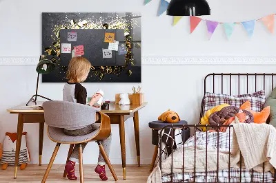 Schreib magnettafel Goldenes Konfetti