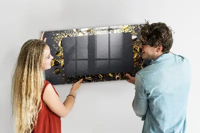 Schreib magnettafel Goldenes Konfetti