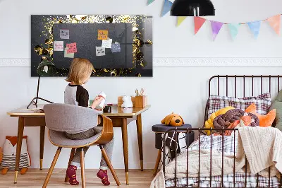 Schreib magnettafel Goldenes Konfetti