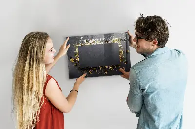 Schreib magnettafel Goldenes Konfetti