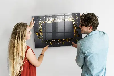 Schreib magnettafel Goldenes Konfetti