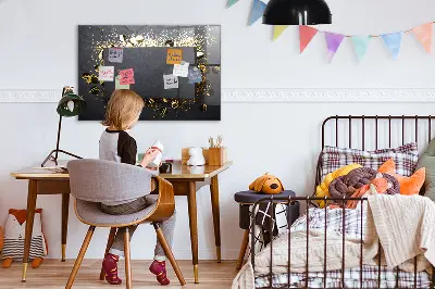 Schreib magnettafel Goldenes Konfetti