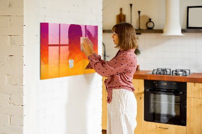 Magnetische, trocken abwischbare Tafel Sonnenaufgang