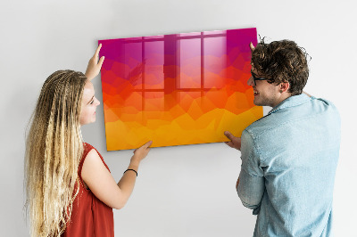 Schreib magnettafel Sonnenaufgang