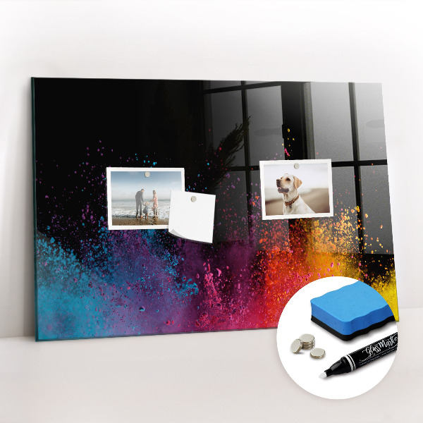 Schreib magnettafel Eine Explosion von Farben