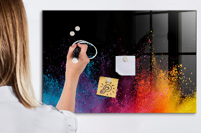 Schreib magnettafel Eine Explosion von Farben
