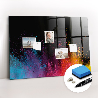 Schreib magnettafel Eine Explosion von Farben