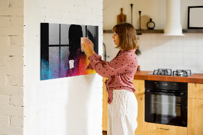 Schreib magnettafel Eine Explosion von Farben
