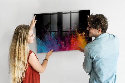 Magnetische, trocken abwischbare Tafel Eine Explosion von Farben