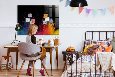 Magnetische, trocken abwischbare Tafel Eine Explosion von Farben