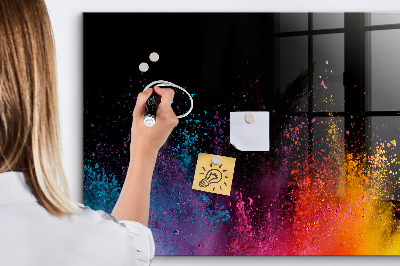 Schreib magnettafel Eine Explosion von Farben