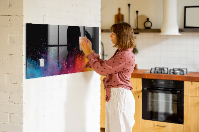 Magnetische, trocken abwischbare Tafel Eine Explosion von Farben