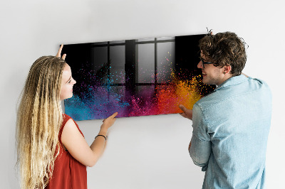 Magnetische, trocken abwischbare Tafel Eine Explosion von Farben