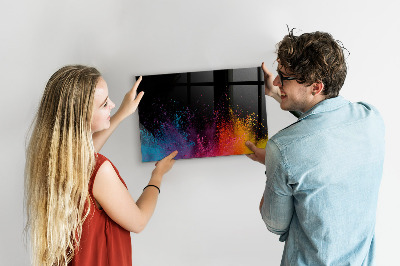 Schreib magnettafel Eine Explosion von Farben