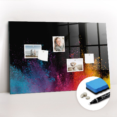 Schreib magnettafel Eine Explosion von Farben