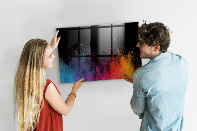 Magnetische, trocken abwischbare Tafel Eine Explosion von Farben