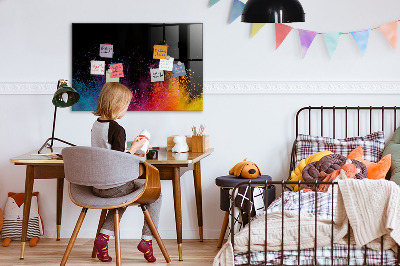 Magnetische, trocken abwischbare Tafel Eine Explosion von Farben