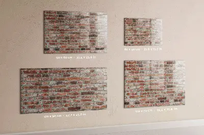 Beschreibbare magnettafel küche Ziegelmauer