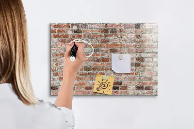 Beschreibbare magnettafel küche Ziegelmauer