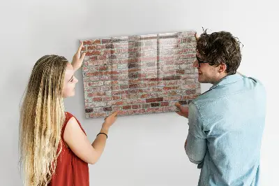 Beschreibbare magnettafel küche Ziegelmauer