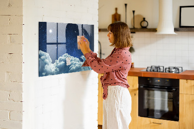 Magnetische, trocken abwischbare Tafel Nachthimmel