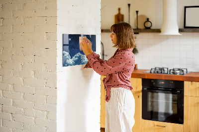 Magnetische, trocken abwischbare Tafel Nachthimmel