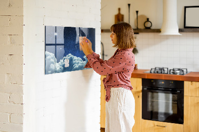 Magnetische, trocken abwischbare Tafel Nachthimmel