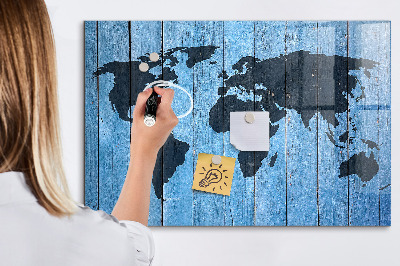 Beschreibbare magnettafel küche Brettweltkarte